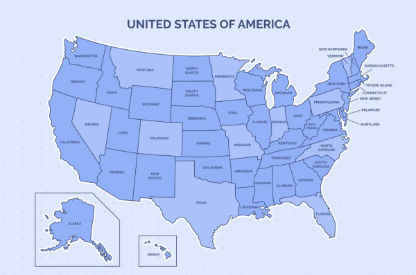 united states map